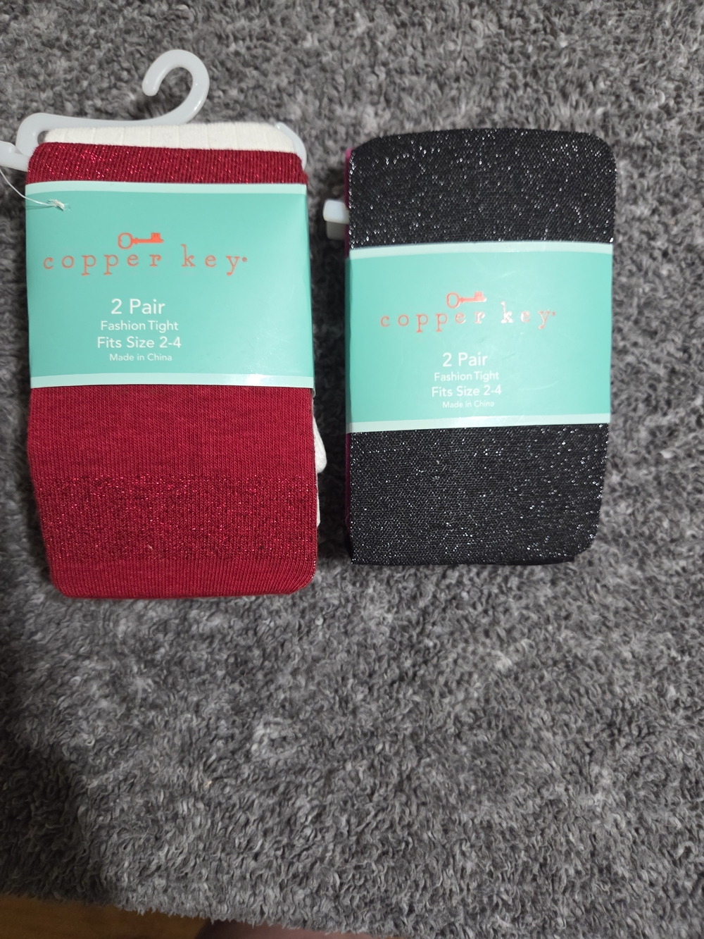 Copper Key Girls' Tights - 2 Sets Of 2
